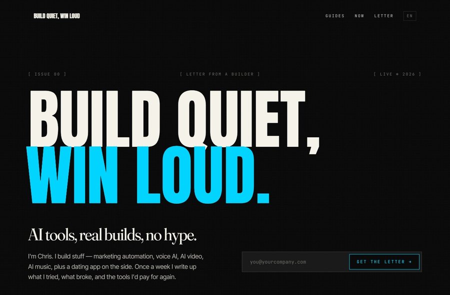 Build Quiet Win Loud site