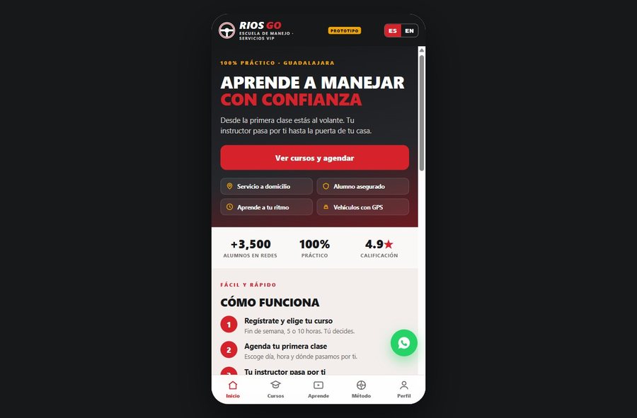 Rios Go driving academy app